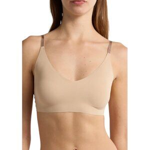 TRUE & CO. True Body Lift Triangle Wireless Convertible Strap Bra XL Desert Nude